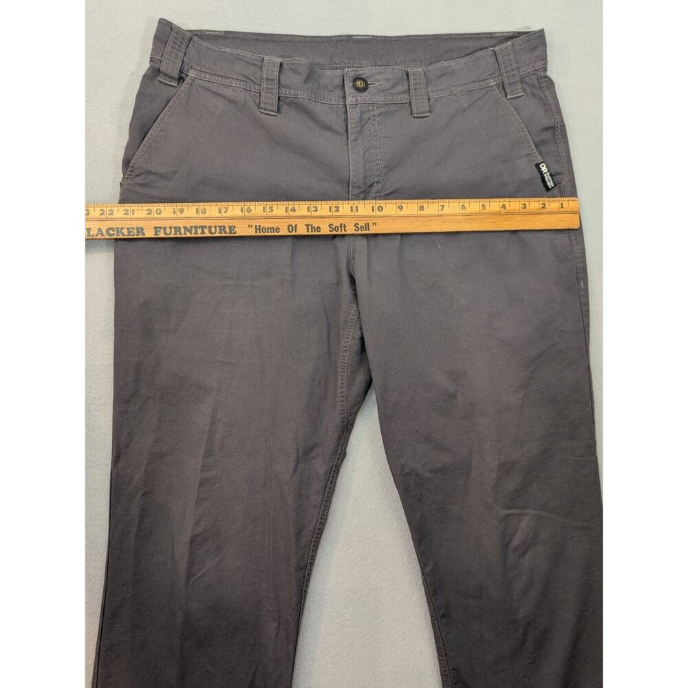 Outdoor Research Canvas Pants Mens 36x32 Charcoal Gray Straight Leg Stretch - Picture 5 of 15
